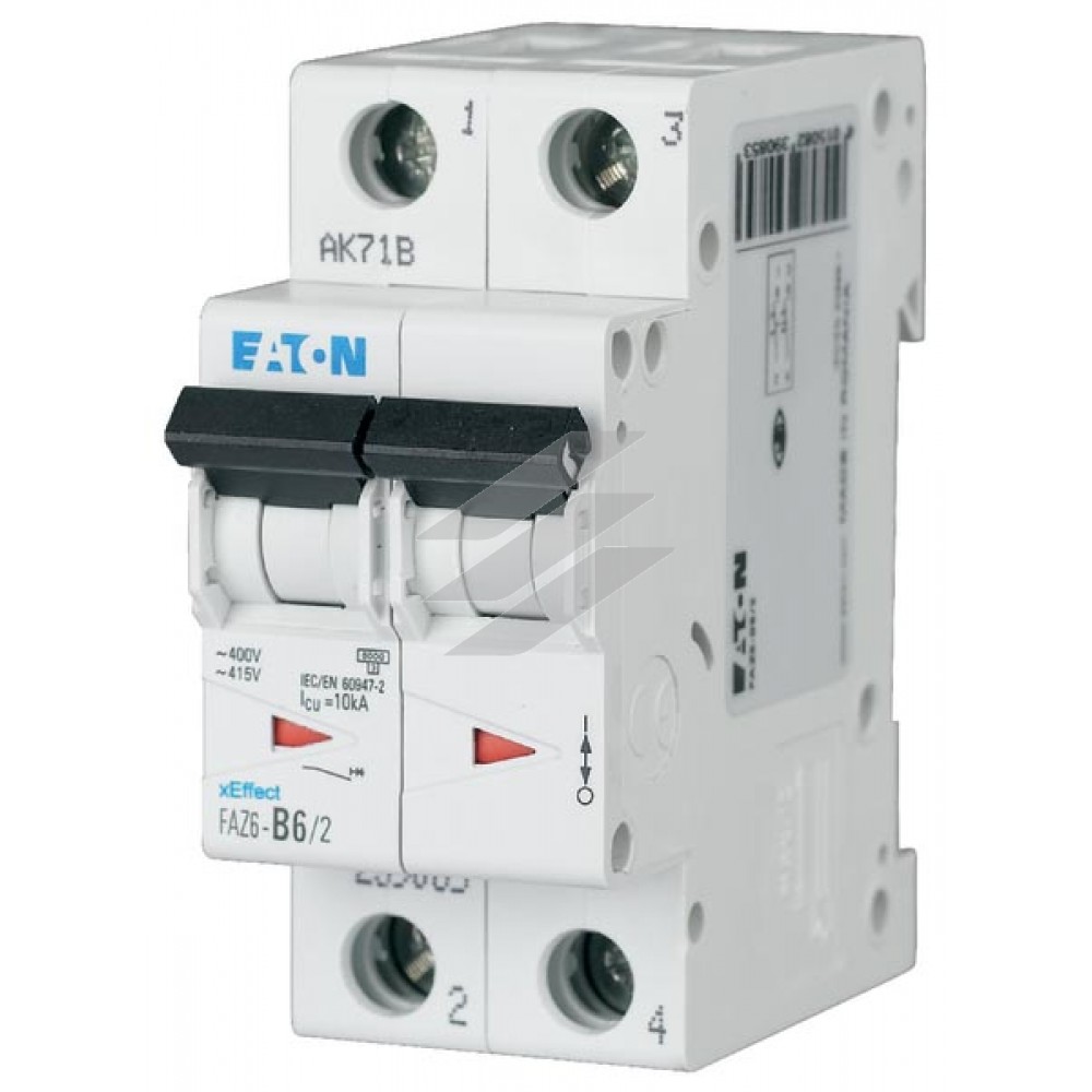 Захисний вимикач LS FAZ6-B40/2, 40A, 2p, B-Char, Eaton