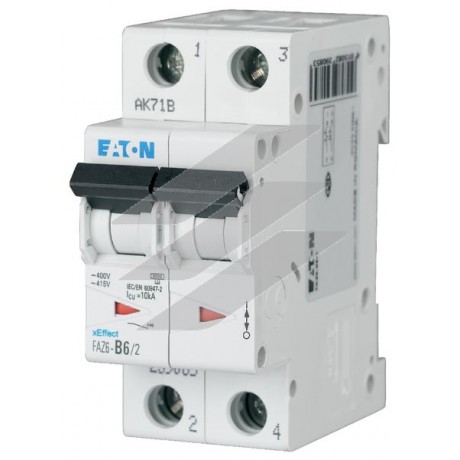 Захисний вимикач LS FAZ6-B40/2, 40A, 2p, B-Char, Eaton