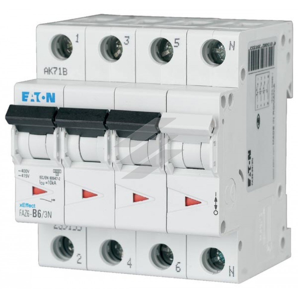 Захисний вимикач LS FAZ6-C40/3N, Eaton