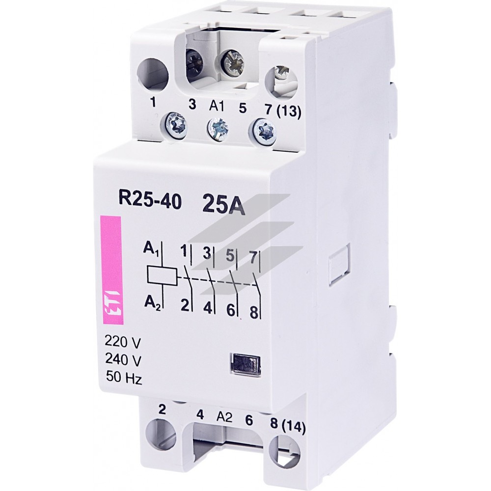 Модульний контактор R 25-40 230V AC 25A (AC1), ETI