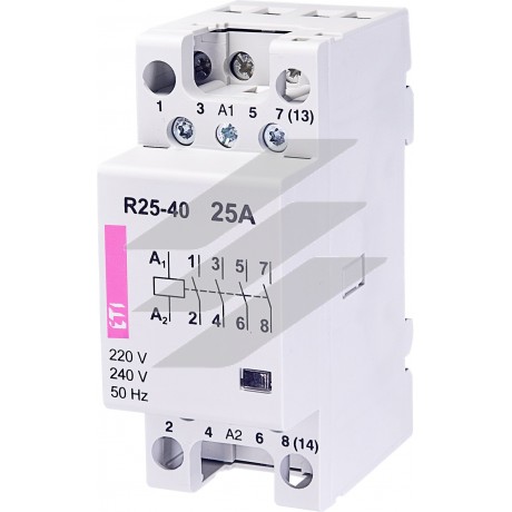 Модульний контактор R 25-40 230V AC 25A (AC1), ETI