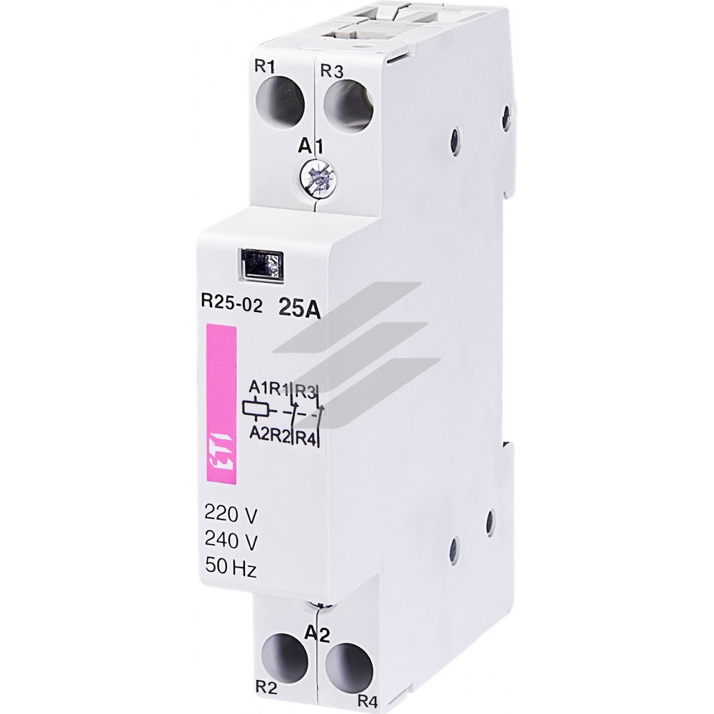 Модульний контактор R 25-02 230V AC 25A (AC1), ETI