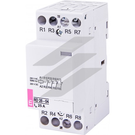 Модульний контактор RD 25-04 (230V AC/DC) (AC1), ETI