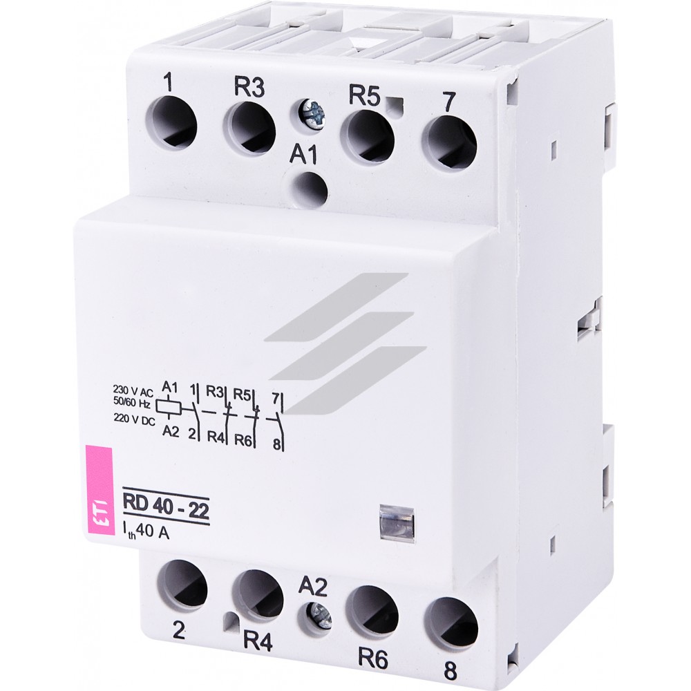 Модульний контактор RD 40-22 (230V AC/DC) (AC1), ETI