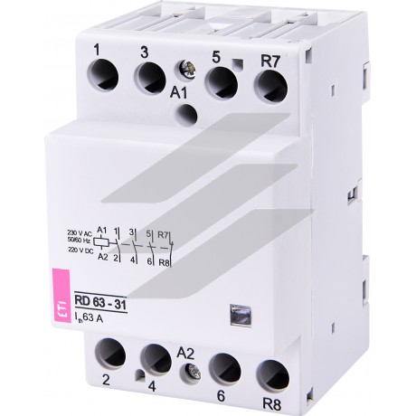 Модульний контактор RD 63-31 (230V AC/DC) (AC1), ETI
