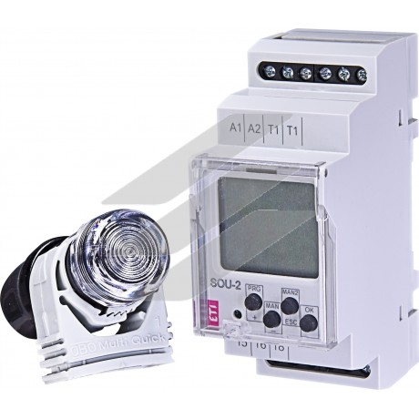 Реле сутінкове SOU-2 230V AC 8A з цифровим таймером, ETI