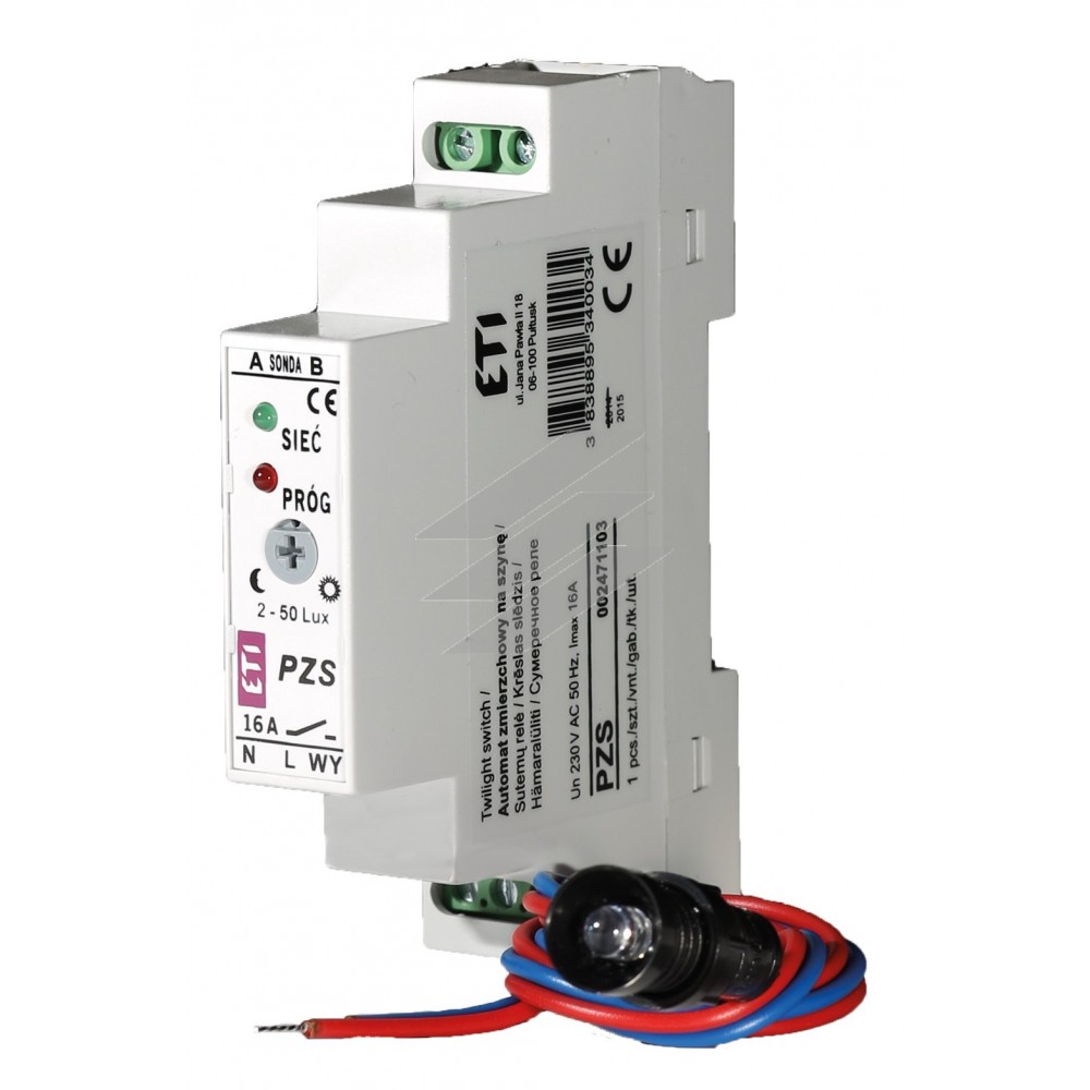 Сутінкове реле PZS 230V (1x16A AC1), ETI