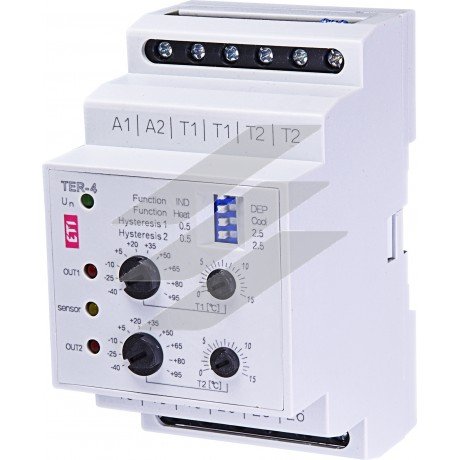 Термостат TER-4 230V (2x16A AC1), ETI