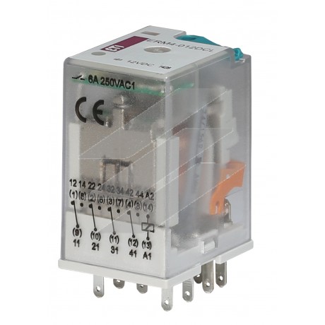 Реле електромеханічне ERM4-012DCL 4P, ETI
