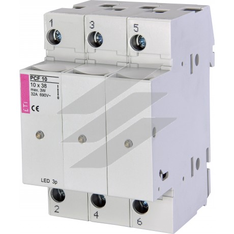 Роз'єднувач для запобіжників PCF 10 3P LED 690V, ETI