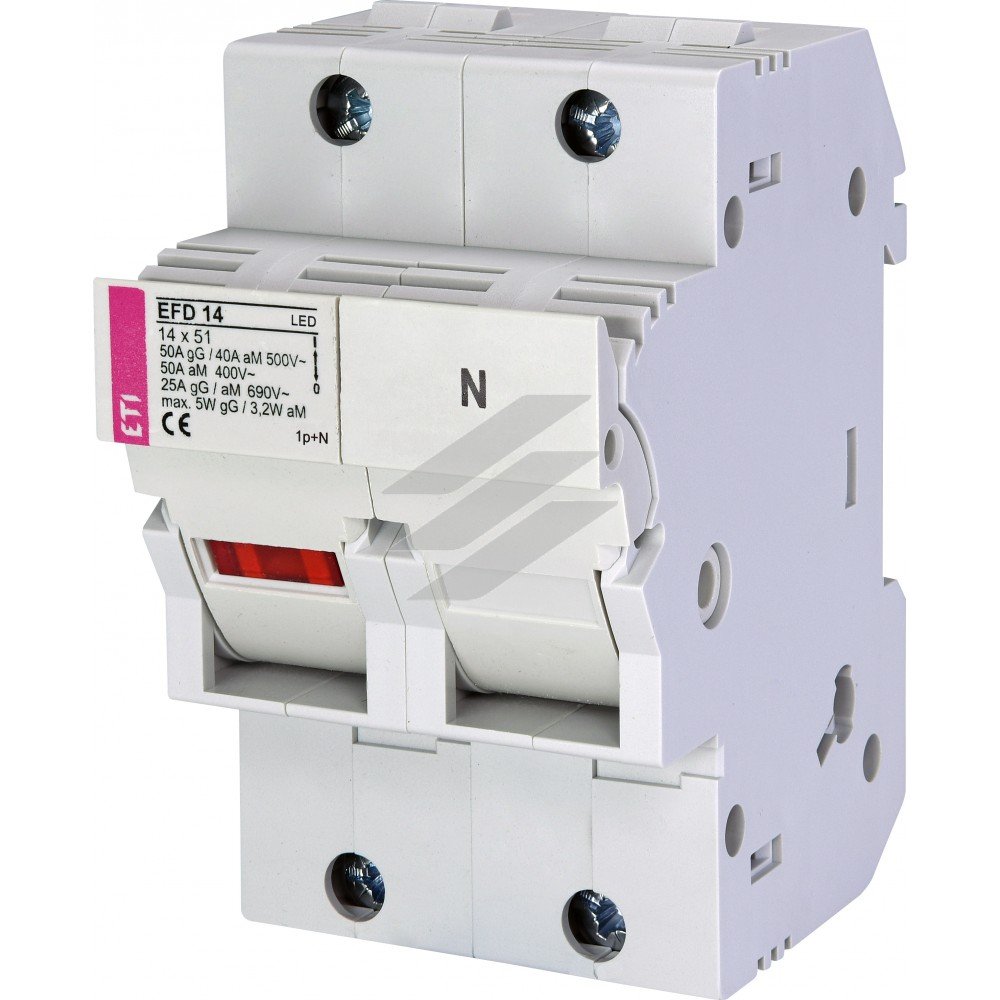Роз'єднувач для запобіжників EFD 14 LED 1P+N, ETI