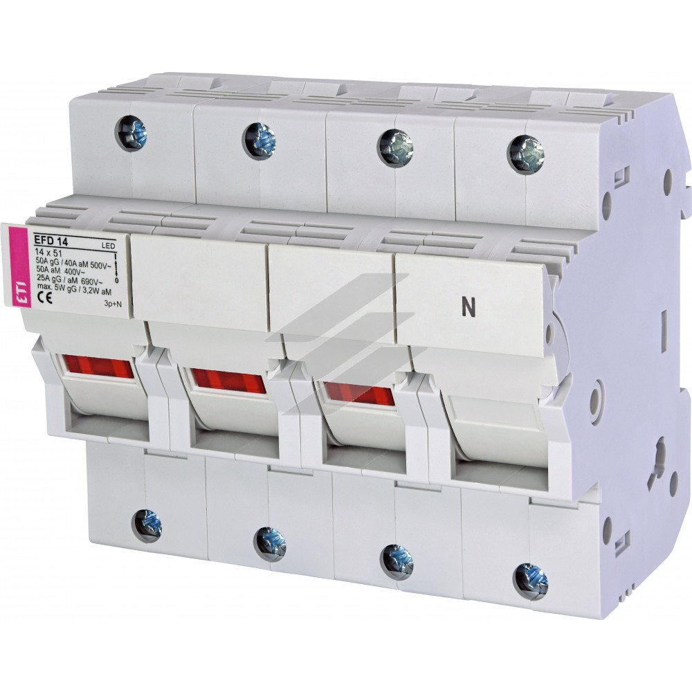 Роз'єднувач для запобіжників EFD 14 LED 3P+N, ETI
