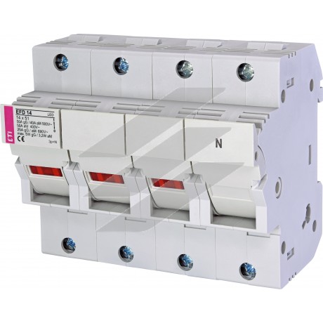 Роз'єднувач для запобіжників EFD 14 LED 3P+N, ETI