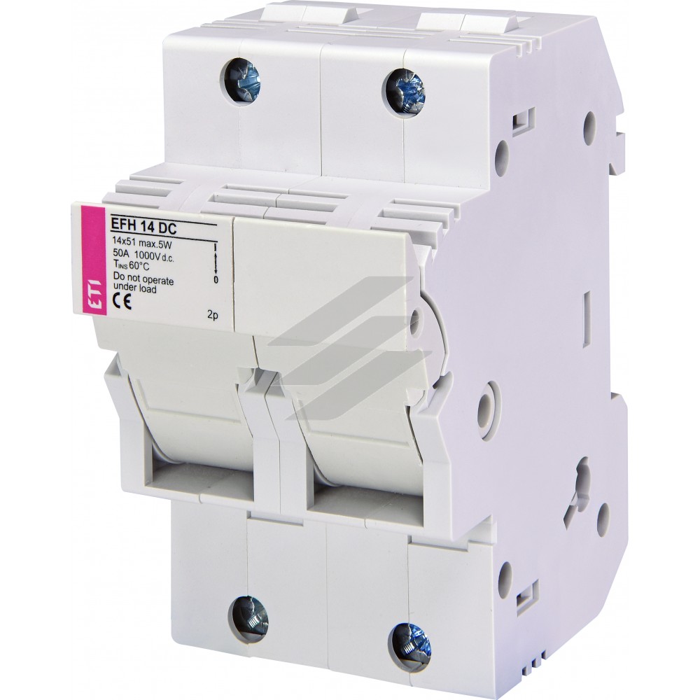 Роз'єднувач для запобіжників EFH 14 2P 50A 1000V DC, ETI