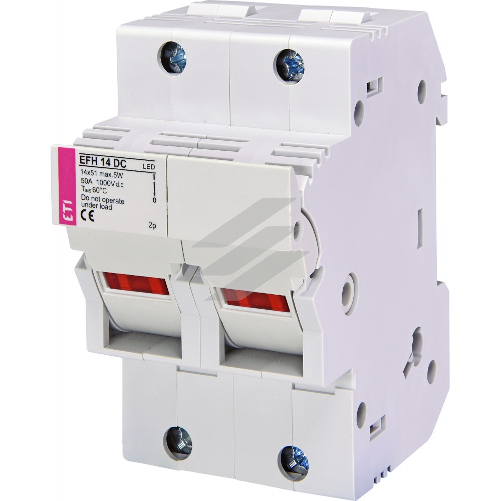 Роз'єднувач для запобіжників EFH 14 2P-LED 50A 1000V DC, ETI