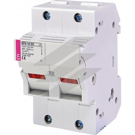 Роз'єднувач для запобіжників EFH 14 2P-LED 50A 1000V DC, ETI