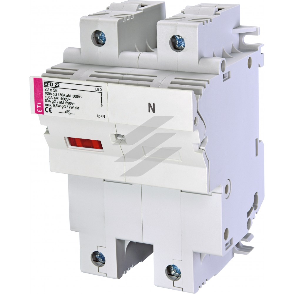 Роз'єднувач для запобіжників EFD 22 LED 1P+N, ETI