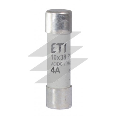 Запобіжник типу CH 10x38 хар-ка gR-PV 4А 700V (30kA), ETI