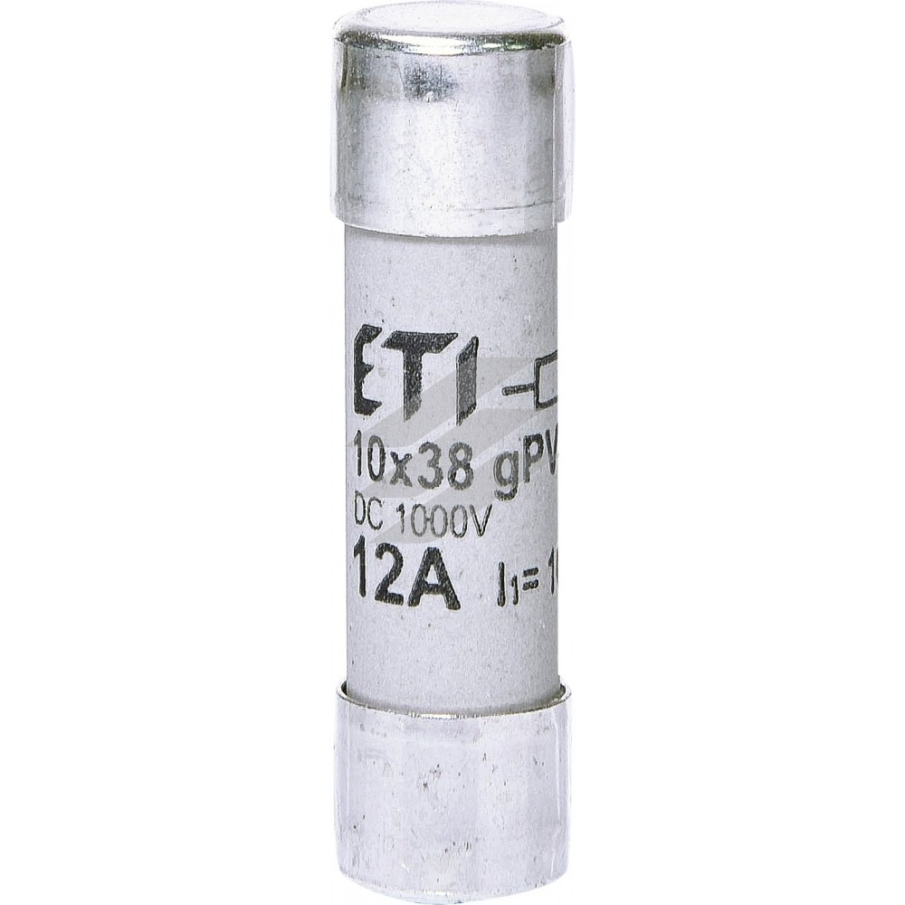 Запобіжник типу CH 10x38 хар-ка gPV 12A 1000V (10kA) UL, ETI