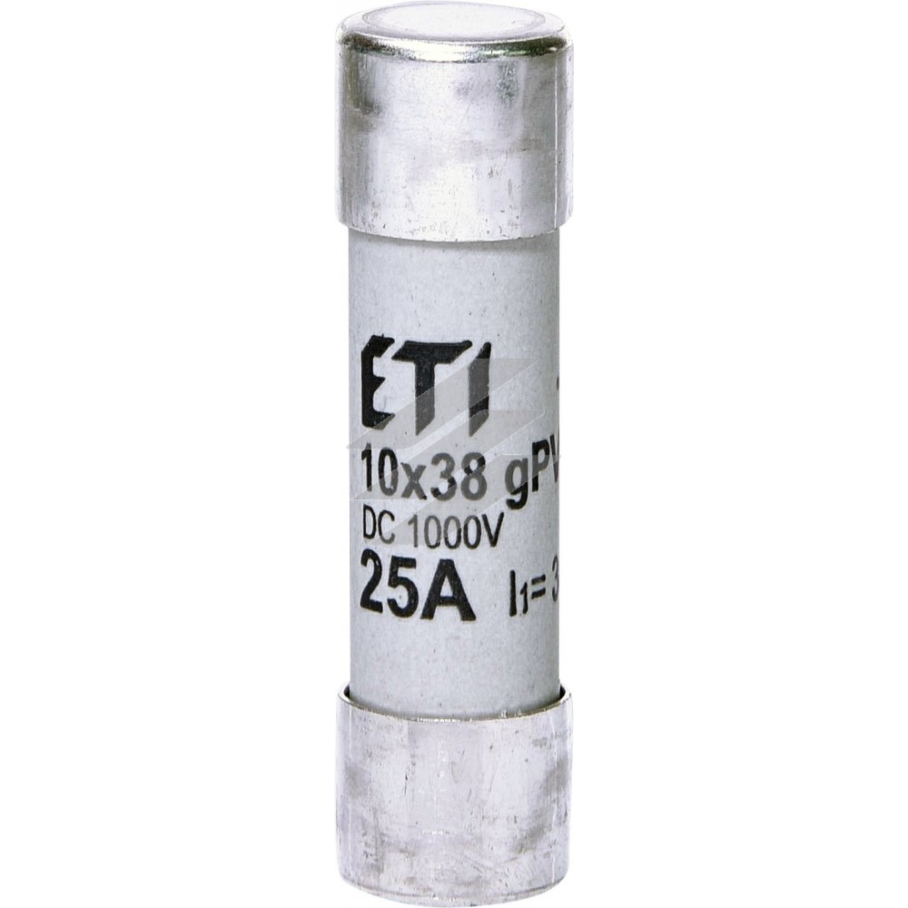 Запобіжник типу CH 10x38 хар-ка gPV 25A 1000V (30kA), ETI