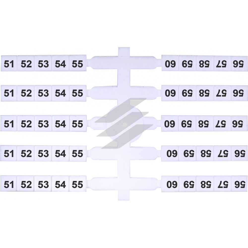 Маркувальна табличка EO3 символ-51-60.200шт, ETI
