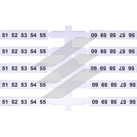 Маркувальна табличка EO3 символ-51-60.200шт, ETI