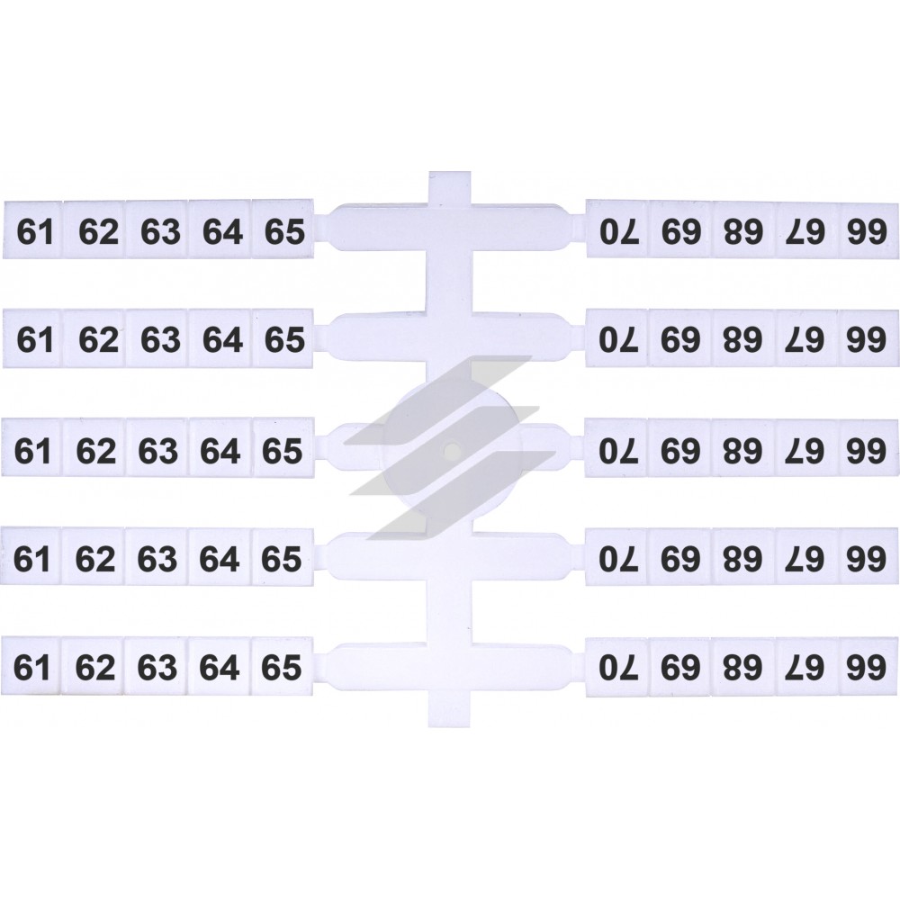 Маркувальна табличка EO3 символ-61-70 200шт, ETI