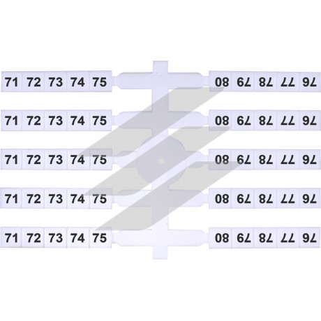 Маркувальна табличка EO3 символ-71-80.200шт, ETI
