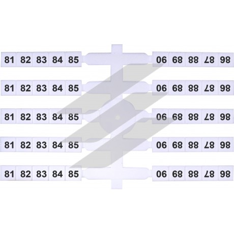 Маркувальна табличка EO3 символ-81-90.200шт, ETI