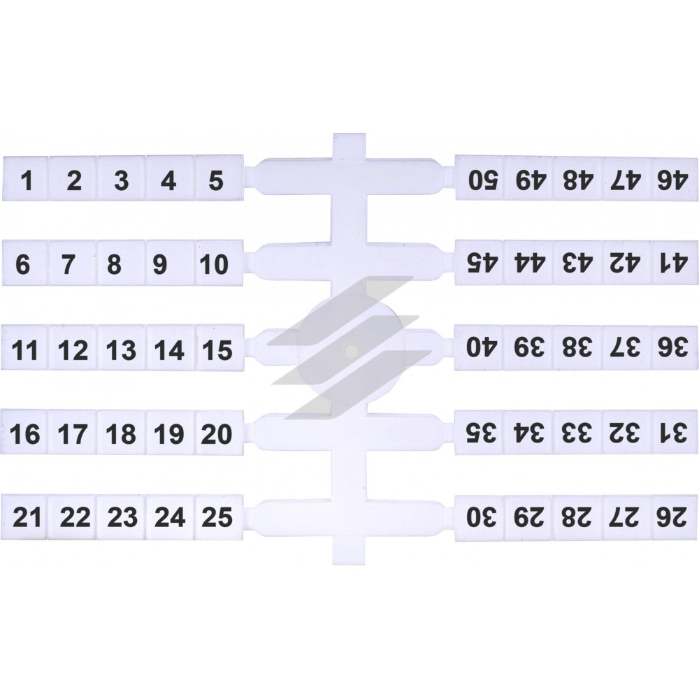 Маркувальна табличка (200шт.) EO3 (1-50) ETI Маркувальна табличка (200шт.) EO3 (1-50) ETI