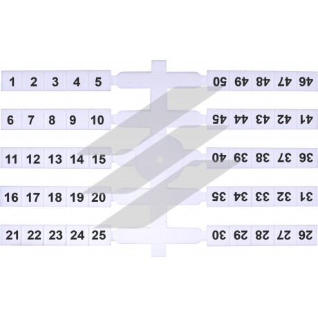 Маркувальна табличка (200шт.) EO3 (1-50) ETI