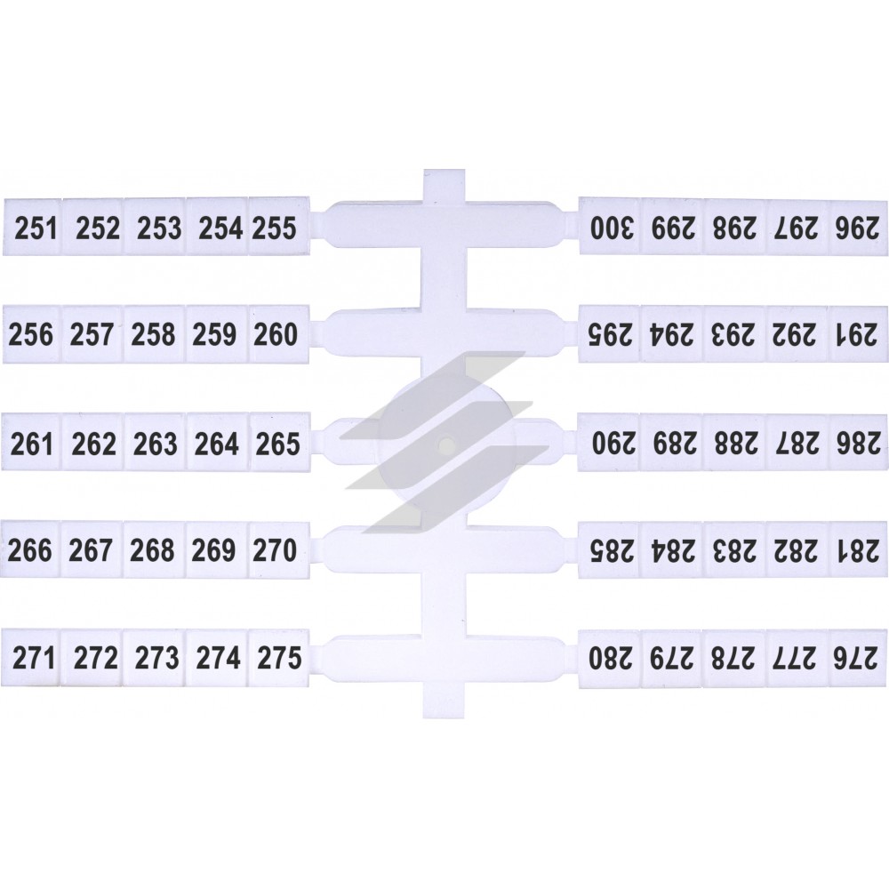 Маркувальна табличка (200шт.) EO3 (251-300), ETI Маркувальна табличка (200шт.) EO3 (251-300), ETI