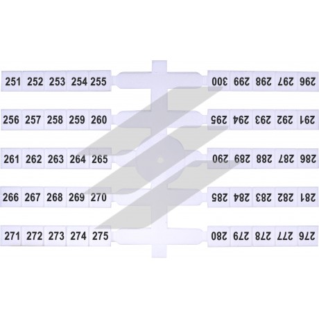 Маркувальна табличка (200шт.) EO3 (251-300), ETI