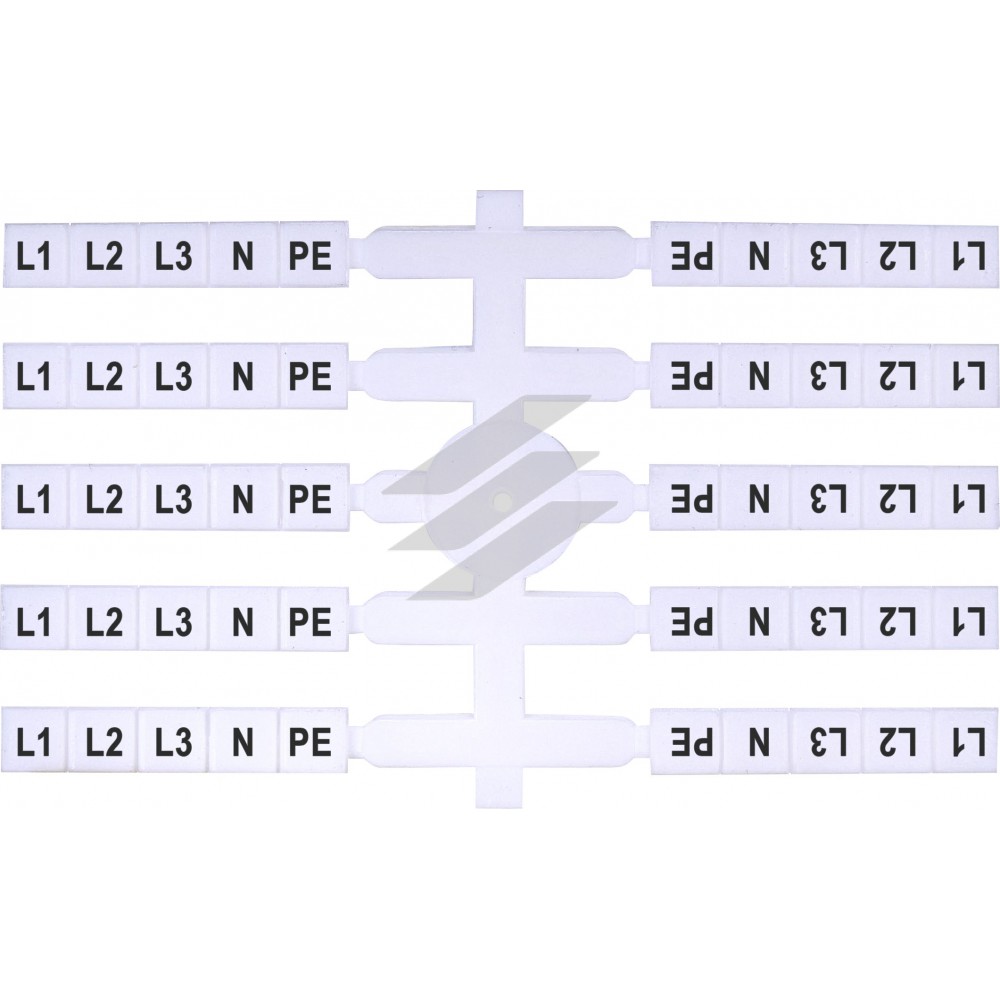 Маркувальна табличка EO3 символ-L1, L2, L3, N, PE, 200шт, ETI