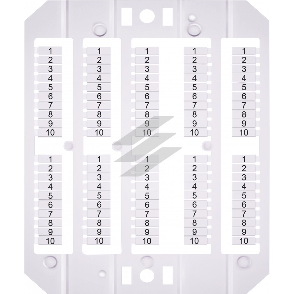 Маркування клем ESP-SHZ / 1 / 1 10 (1-10, для пружин. Клем, 1,5 мм 2), ETI