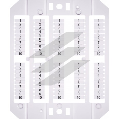 Маркування клем ESP-SHZ / 1 / 1 10 (1-10, для пружин. Клем, 1,5 мм 2), ETI