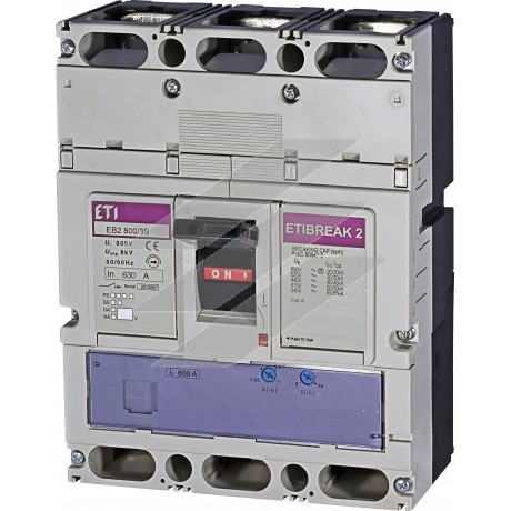 Автоматичний вимикач EB2 800/3S 3P 630А 50kA, ETI