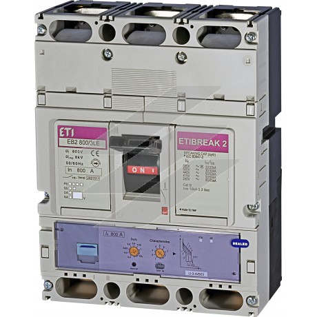 Автоматичний вимикач EB2 800/3LE 3P 800А 50kA, ETI