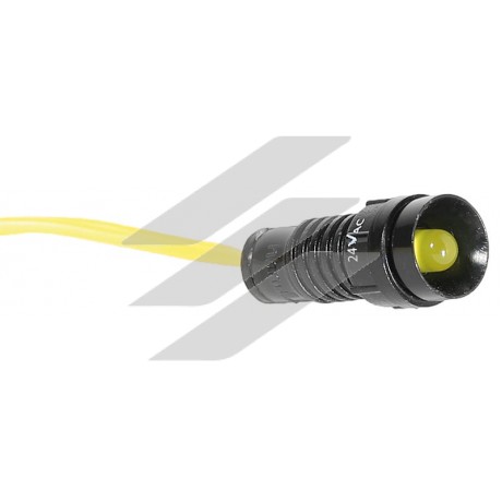 Лампа сигнальна LS LED 5 Y 24 (5мм, 24В AC, жовта), ETI