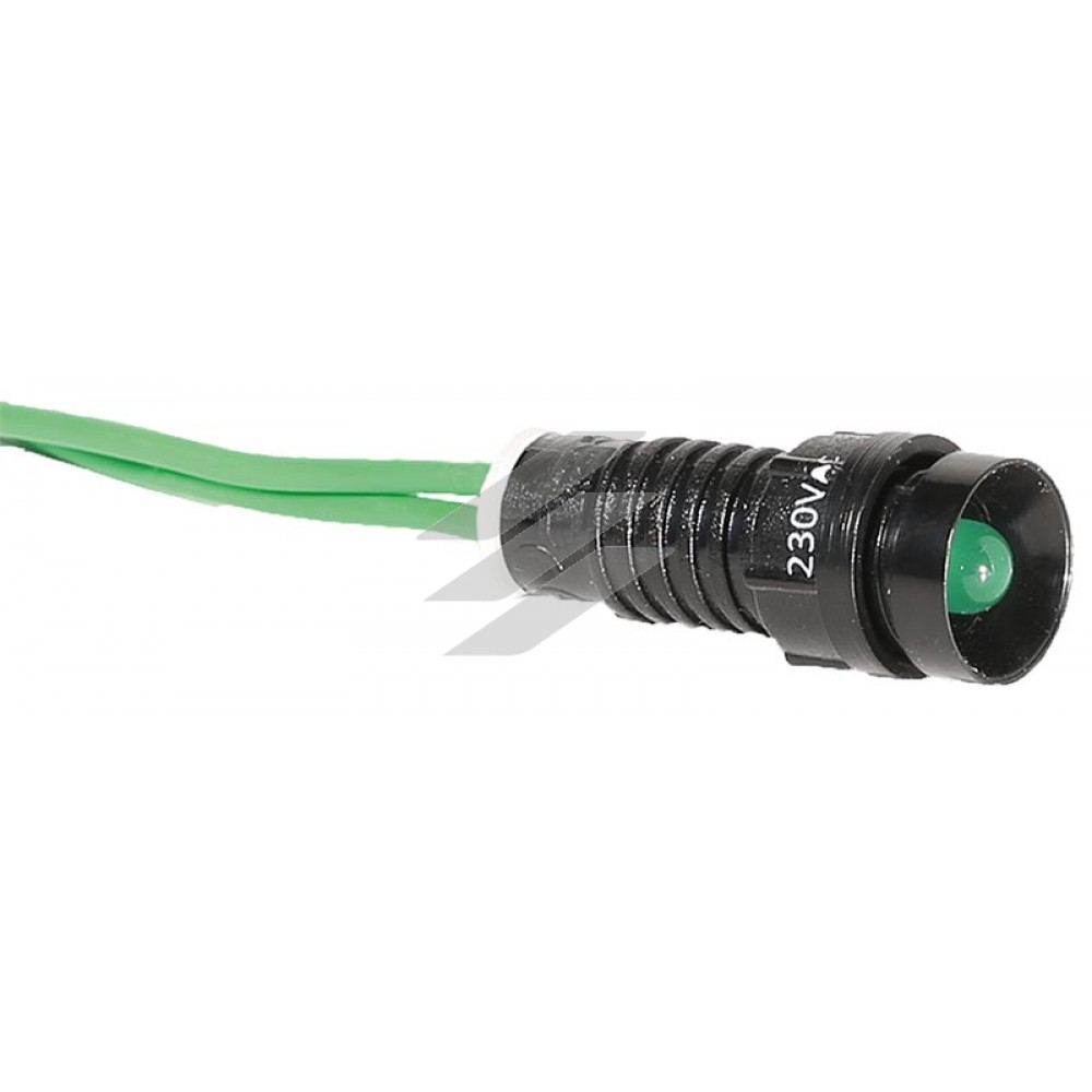 Лампа сигнальна LS LED 5 G 230 (5мм, 230V AC, зелена), ETI