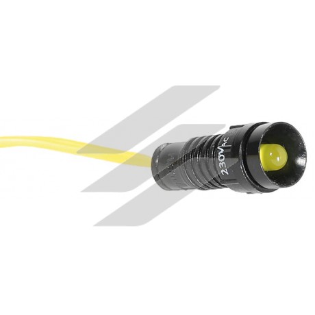 Лампа сигнальна LS LED 5 Y 230 (5мм, 230V AC, жовта), ETI