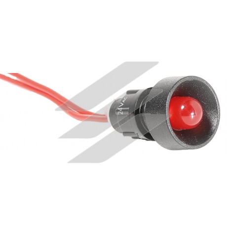 Лампа сигнальна LS LED 10 R 24 (10мм, 24В AC, червона), ETI