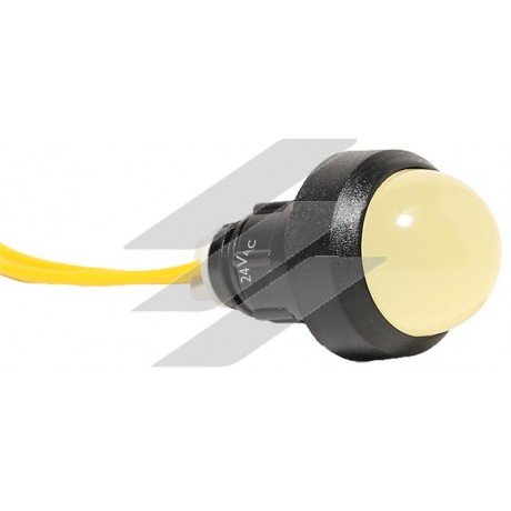 Лампа сигнальна LS LED 20 Y 24 (20мм, 24В AC, жовта), ETI