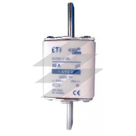 Запобіжник M1UQU-N/80A 690V gR (50kA), ETI