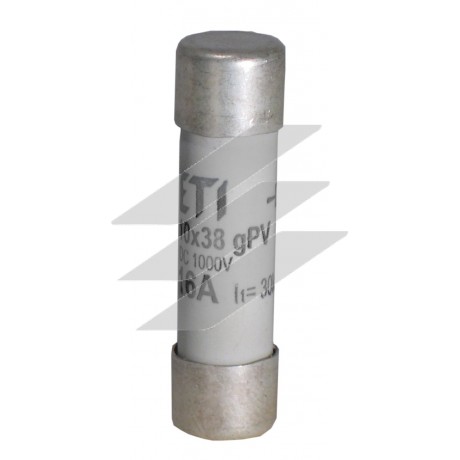 Запобіжник типу CH 10x38 хар-ка gPV 1A 1000V (30kA), ETI