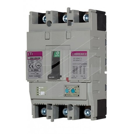 Автоматичний вимикач EB2 25/4L 4P 250А 4P (25кА, ETI
