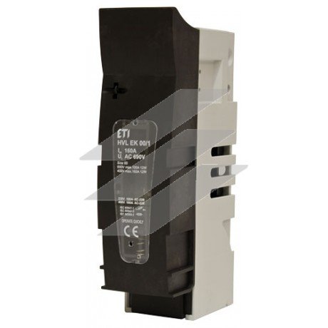 Роз'єднувач під запобіжники HVL EK 00 1P 160A M8, ETI