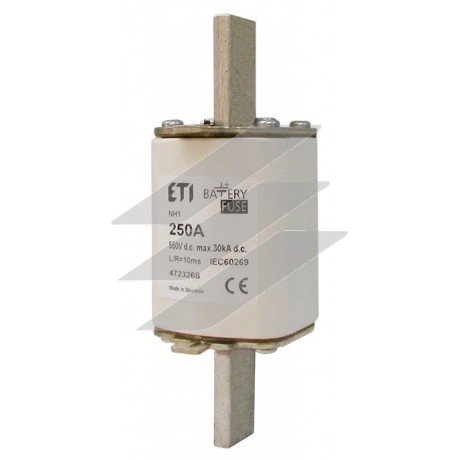 Плавка вставка (запобіжник ножевий) типу NH-2 Battery 315A 550V DC, ETI