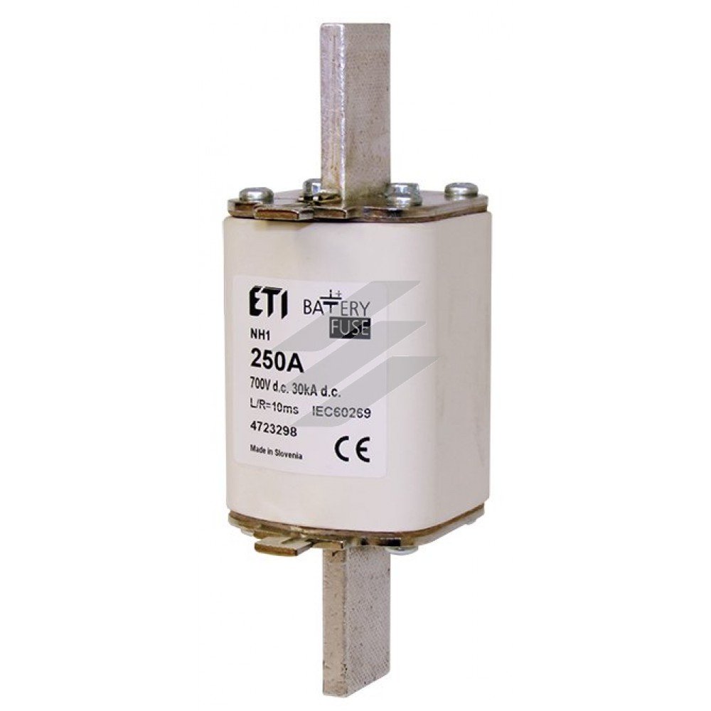 Плавка вставка (запобіжник ножевий) типу NH-1 Battery 100A 700V DC, ETI