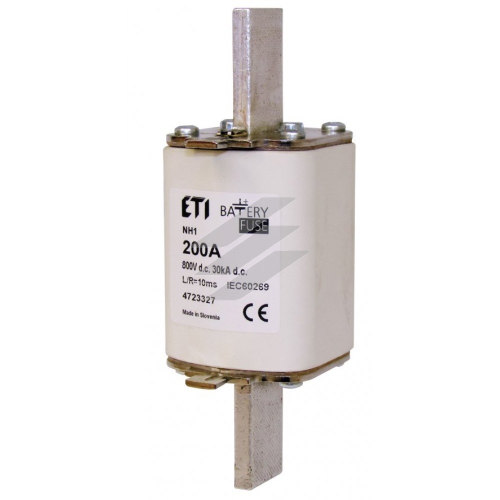 Плавка вставка (запобіжник ножевий) типу NH-1 Battery 63A 800V DC, ETI